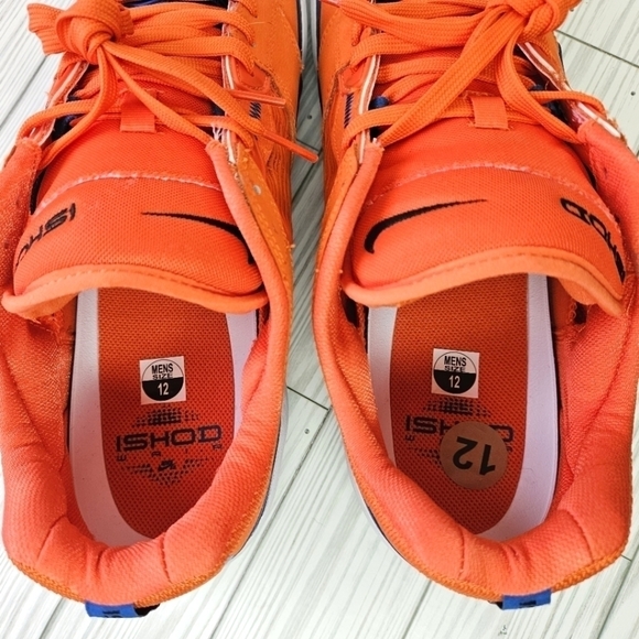 Nike SB Isod Wair Premium Skate Shoes in Orange Black and Blue Jay Size 12 NWOB - Picture 8 of 14